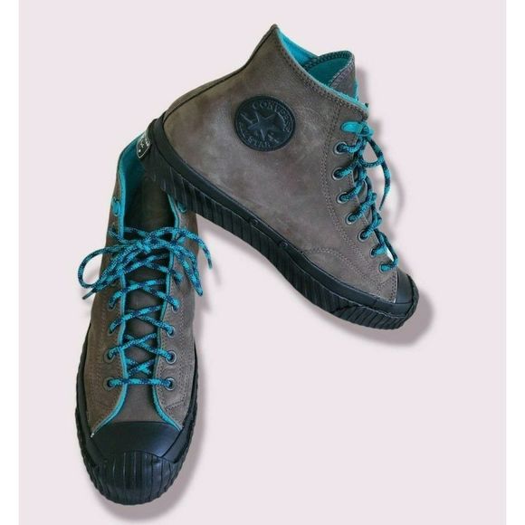 Converse Other - Converse Mens Chuck Taylor 70 Bosey HI Suede Shoes Carbon Grey Turbo Size 11.5